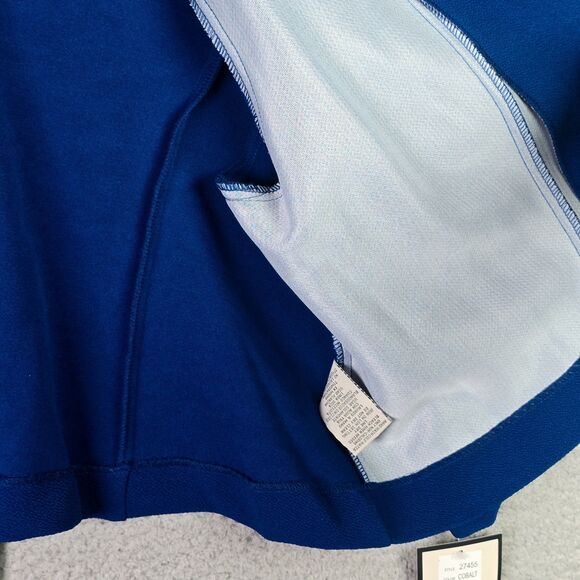 Maya Brooke 18W Blue Lace Embellished Open Front Jacket Dressy Plus Size - Picture 4 of 10